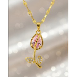 Collar Tulipán Dorado con...