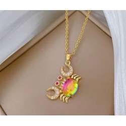 Collar Cangrejo Dorado...