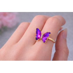 Anillo Mariposa Morado...