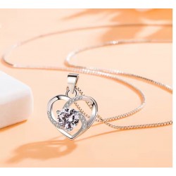 Collar Corazón Cristal...