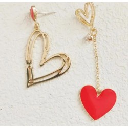 Aretes Asimétricos Corazón